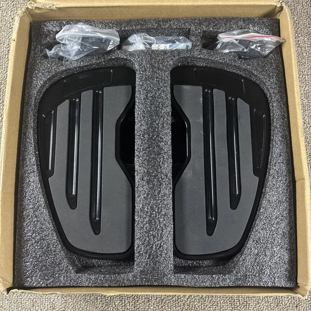 Black Floorboards Harley Touring Softail Dyna-ZDHX Motors Style